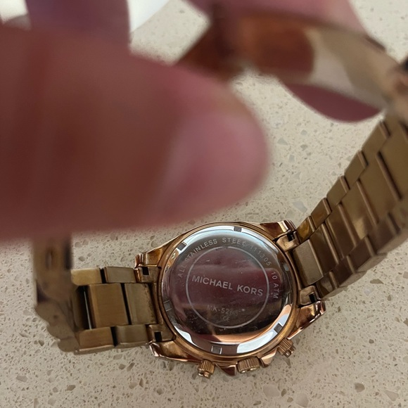 Michael Kors Rose Gold Rhinestone Watch - Picture 4 of 6